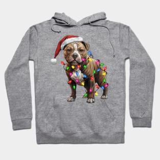 Christmas American Staffordshire Terrier Hoodie